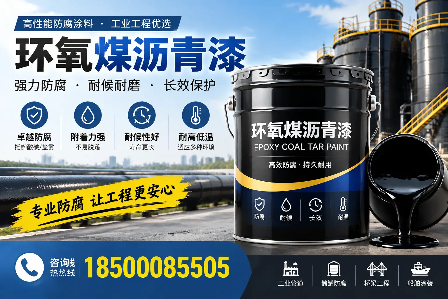环氧煤沥青漆的施工方法与注意事项，确保在白沙顺利完成